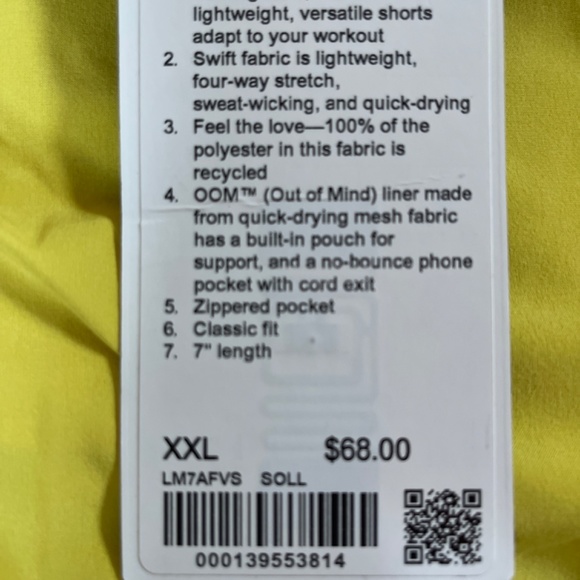 NWT Lululemon Pace Breaker Short - Picture 5 of 5